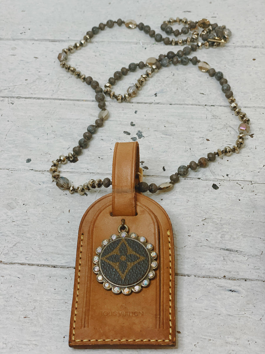 Upcycled Luggage Tag Necklace – Grace At Home Treasures