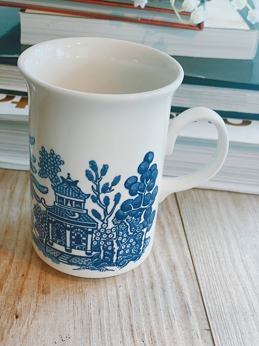 Churchill blue willow clearance mugs