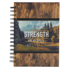 The Lord Is My Strength Wirebound Journal - Psalm 28:7