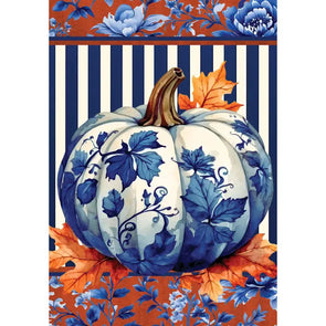 Chinoiserie Pumpkin Garden Flag