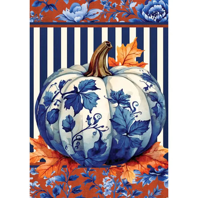 Chinoiserie Pumpkin Garden Flag