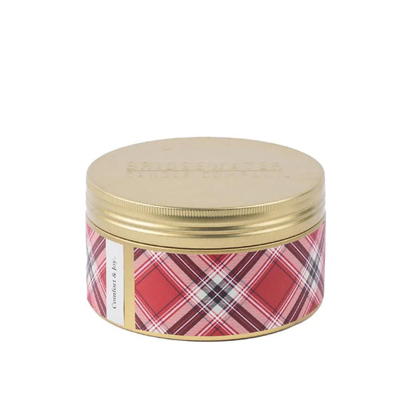 Comfort & Joy Holiday 3-Wick Tin Candle