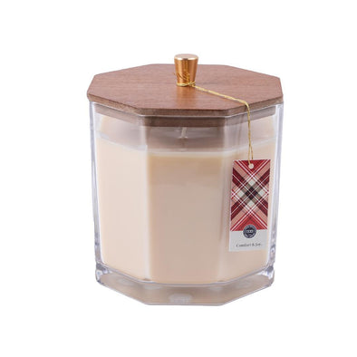 Comfort & Joy Holiday Large Decorative Candle