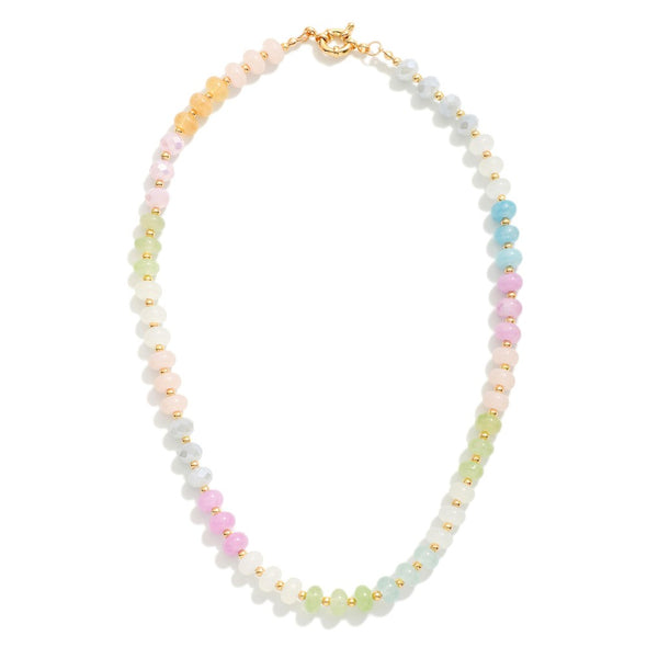 Pastel Multi Beaded Necklace