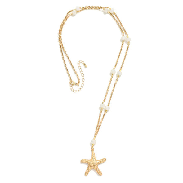 Starfish Necklace w/ Pearls