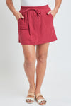Cotton Gauze Skort (Garnet)