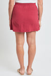 Cotton Gauze Skort (Garnet)