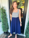 Navy Nantucket Midi Dress