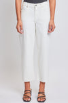 Pearl Cropped High-Rise Wide Leg Trouser Pants
