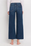 Tummy Control Mid Rise Wide Leg Jeans