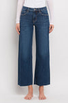 Tummy Control Mid Rise Wide Leg Jeans