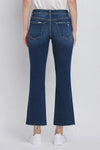 High Rise Cropped Mini Bootcut Jeans