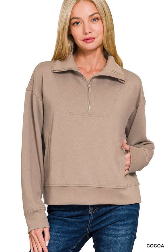 Scuba Half Zip Pullover (4 Colors)