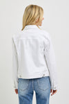 Risen White Denim Jacket