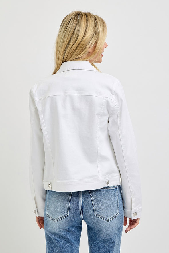 Risen White Denim Jacket