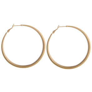 Matte 2" Hoop Earrings (Gold & Silver)