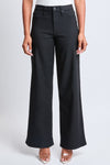 Black Hyperstretch High Rise Wide Leg Pants