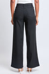 Black Hyperstretch High Rise Wide Leg Pants