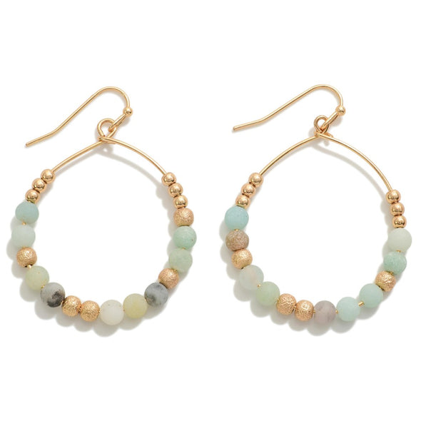 Amazonite Forward Hoop