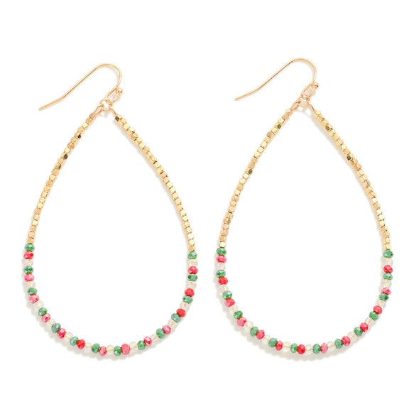 Sparkle Christmas Teardrop Earrings