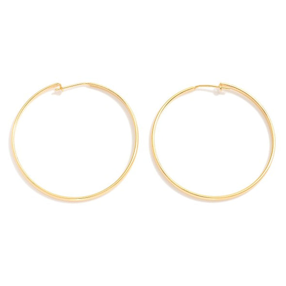 18K Gold Filled Thin Hoop Earrings