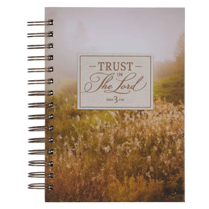 Trust in the Lord Field Grass Wirebound Journal
