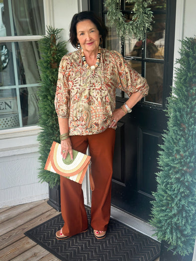 Hyperstretch Wide Leg Pants (Copper)