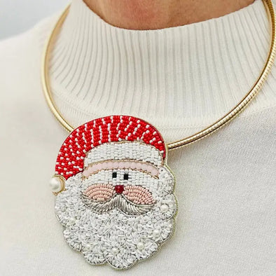 Santa Christmas Collar Necklace