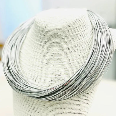 Silver Chic - Leatherette Strand Necklace