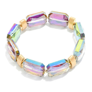 Iridescent Purple Stretch Bracelet