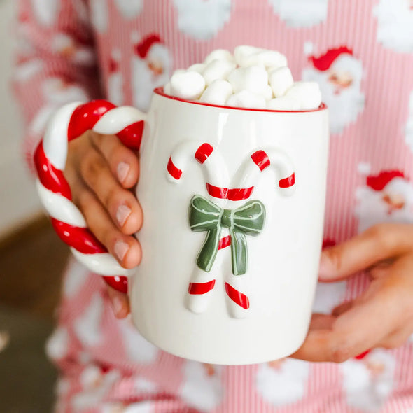Organic Mug (Sculpted Candy Cane)