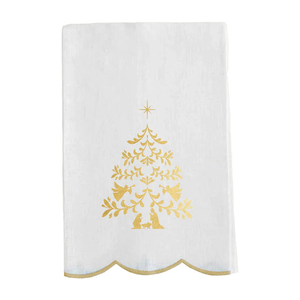 Nativity Tree Tea Towel