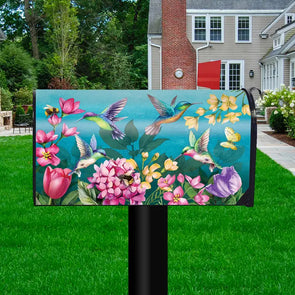 Springtime Hummingbirds Spring Mailbox Cover Standard Size