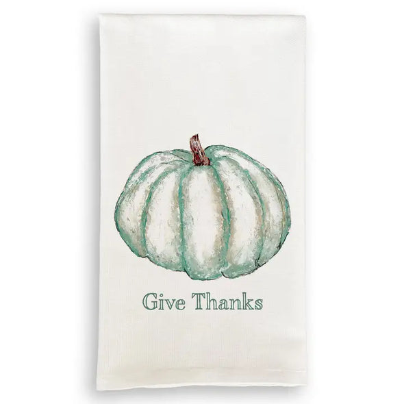 Green Pumpkin Tea Towel