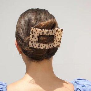 Blonde Tortoise Flat Rectangle Hair Clip