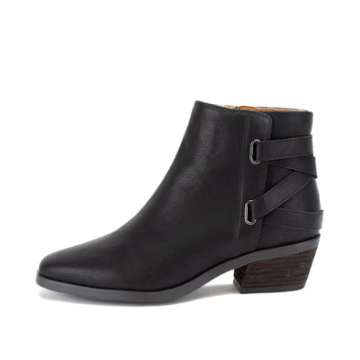 Black Lania Ankle Boot (Yellow Box)