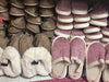 Dusty Pink Woven Slippers