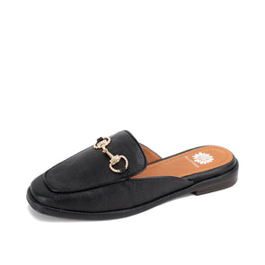 Black Jolene Loafer Mule (Yellow Box)