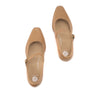 Almond Wilma Low Heeled Maryjane (Yellow Box)
