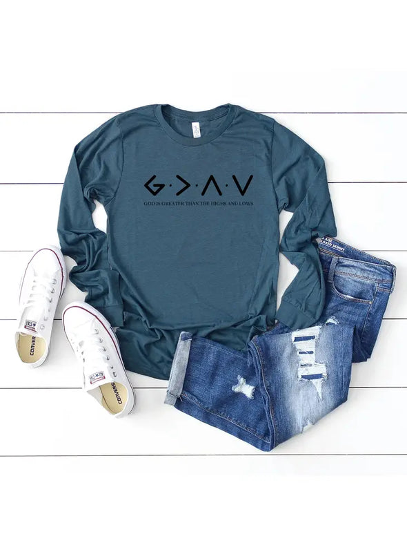 God Is Greater Long Sleeve Tee