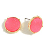 Round Druzy Stud Earrings (4 colors)