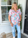 Bubblegum Floral Top