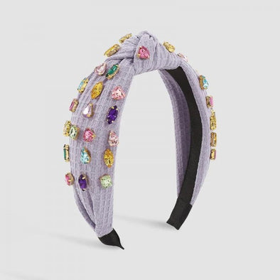 Lavender Rainbow Rhinestone Headband