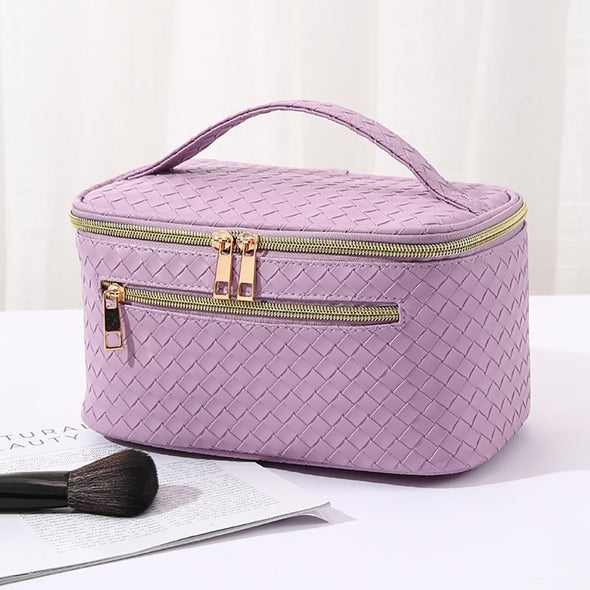 Lilac Quilted Makeup Case