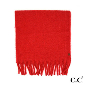 C.C Red Cozy Scarf