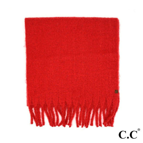 C.C Red Cozy Scarf