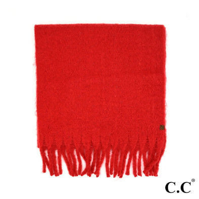C.C. Red Solid Scarf