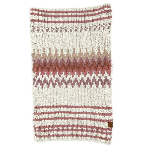C.C. Ivory Chevron Scarf