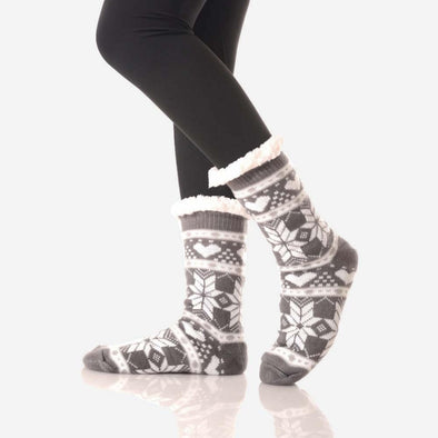 Snowflake Sherpa Socks