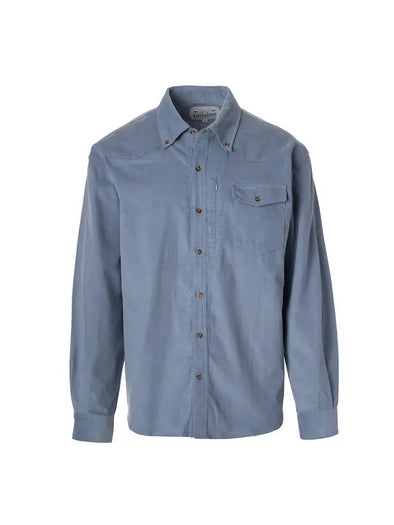 Stone Blue Corduroy Button Down (630)